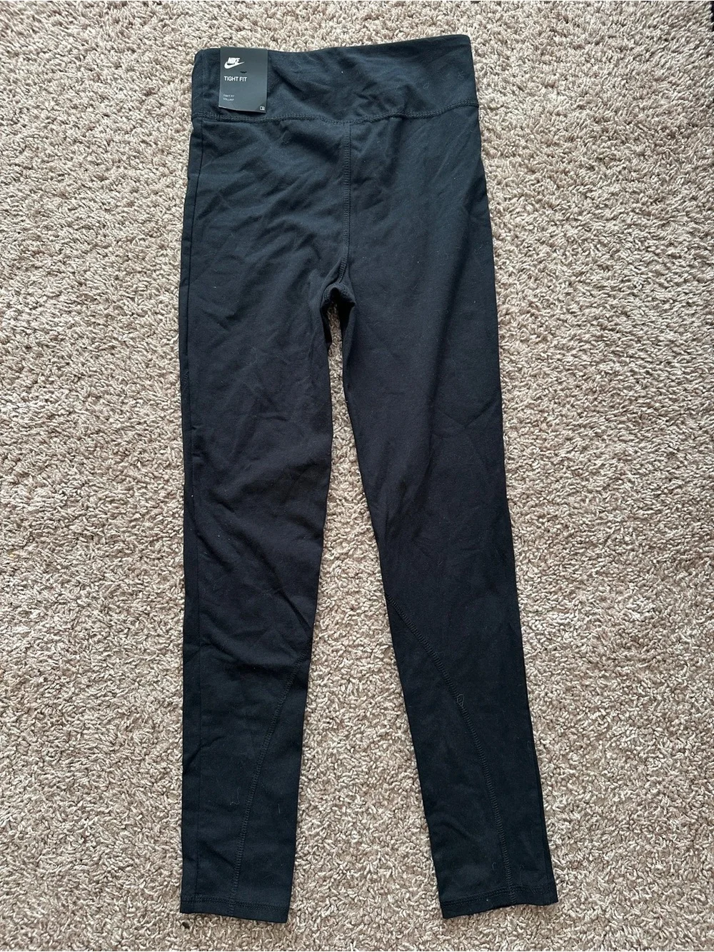 Nike Black Girls' Logo Performance Leggings